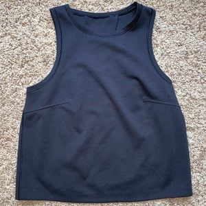 Black Lululemon Open Back Tank Top